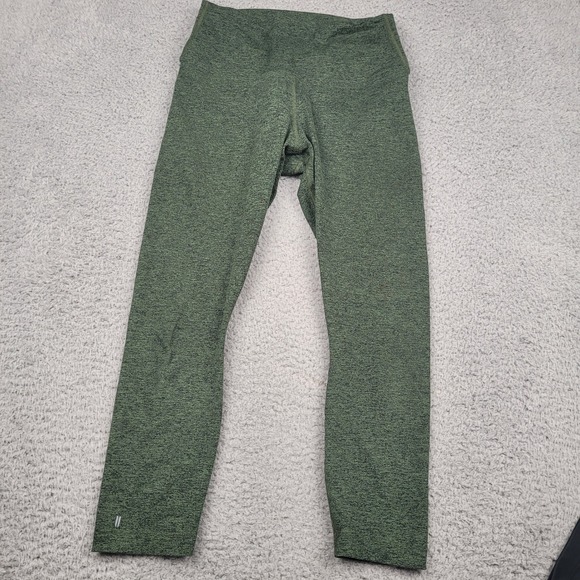 NOBULL Womens Green Heathered Leggings‎ Workout Pants high waist Size S - Picture 2 of 7